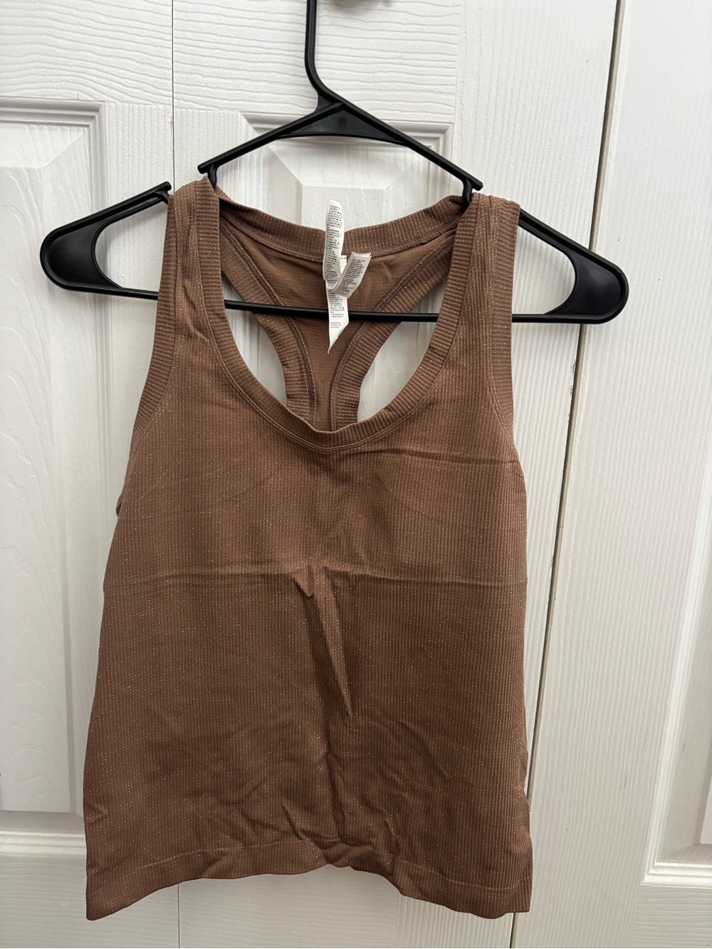 Athleta Women’s Ribbed Racerback Tank Top - Brown